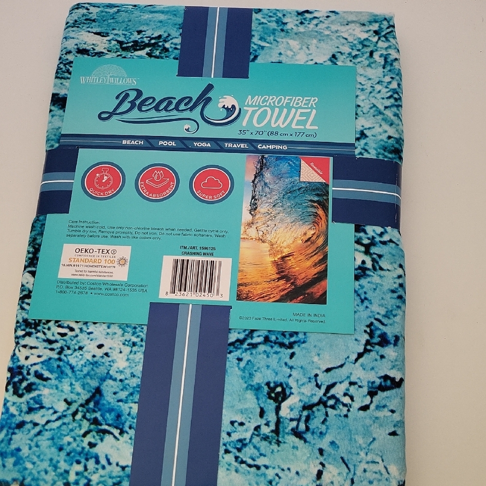 Whitley Willows Microfiber Beach Towel